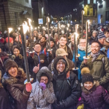 Edinburgh's Hogmanay 2016 - Torchlight Procession audience
