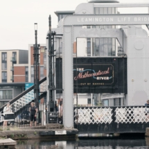 Maeve Redmond, The Mathematical Canal, 2022. Installed on Leamington Lift Bridge. Photo Rachel McBrinn (1)