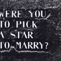 Nadia Myre, Were You To Pick A Star, Reverse Transfer Print and Poem, 2022. Courtesy of the artist.