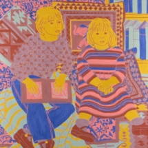 _Sisters_, Oil on Board, 122 x 86 cm, © Norman Gilbert 2001