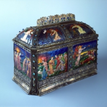 The Ten Virgins casket and key, c. 1907
