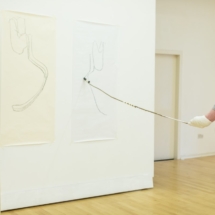 Andrew Gannon Drawing Performance photo by Chris Scott