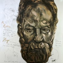 Gill Walton Response to Rodan, BRONZE POWDER, BEESWAX AND GRAPHITE