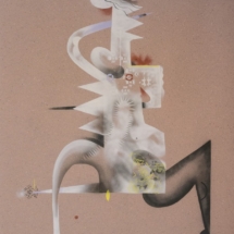 3. Bernie Reid Figurative Composition with Lemon 2023 from Ornamental Breakdown at Edinburgh Printmakers 2023