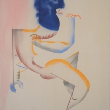 4. Bernie Reid Blue Moon from Ornamental Breakdown at Edinburgh Printmakers 2023