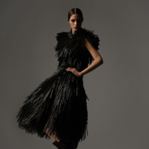 NMS - David Eustace. Dress by Gareth Pugh, AW 2013