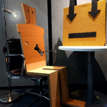 seated figure handbag