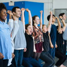 National Youth Theatre REP members in rehearsals photos by Helen Murray
