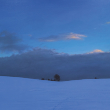 Last Light, Glen Turret, 2021, oil on linen, 81 x 116 cm