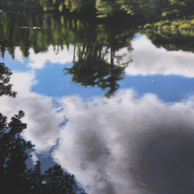 Radiant River, High Summer, 2023, oil on linen, 81 x 116 cm