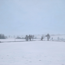 The Soft Silence of Snow, 2022, oil on linen, 60 x 80 cm