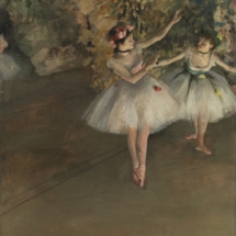 Two Dancers on a Stage, 1874 (oil on canvas) by Degas, Edgar (1834-1917)
